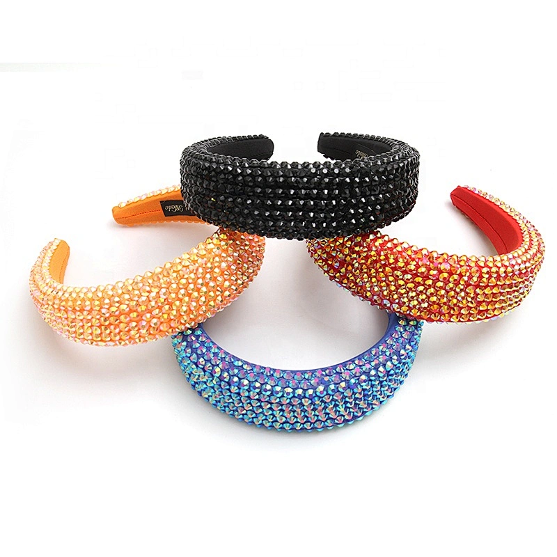 wholesale Multi Color Crystal And Rhinestone Cup chain Decorated Headbands girls Hairbands WOMEN HEADBAND