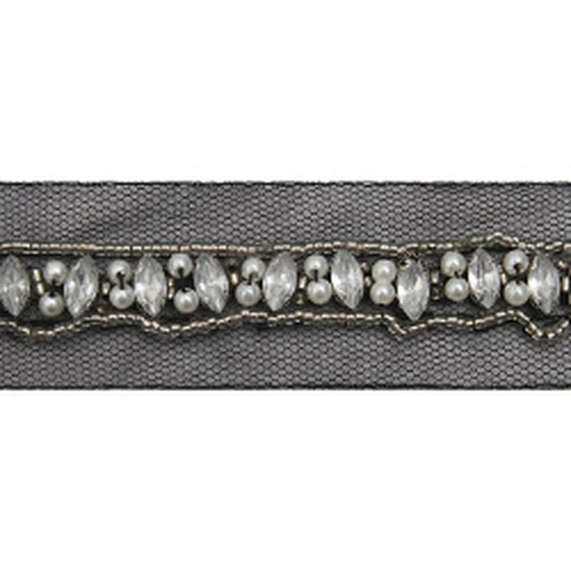 kavatar  wholesale new Handmade Bead lace Embroidered Tulle Trim wedding with Accessories Beads Crystals & Rhinestones