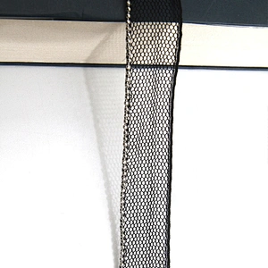 Wholesale Chain lace trim beaded 1.3 cm Sew-On lace trim Polyester net mesh Lace trimmings for clothes  Accessories