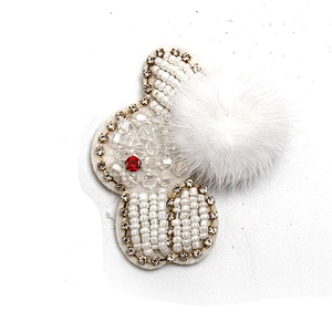 Christmas Cherry Flower Decorative Sew on Rhinestone Beaded Patches Wholesale patches for clothing