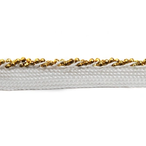 Wholesale Chain lace trim beaded 0.8 cm Sew-On lace trim Lace trimmings for clothes  Accessories Copper