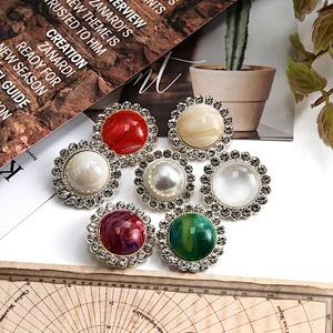 Clothing accessories set diamond buttons, clothing coat accessories buttons wholesale