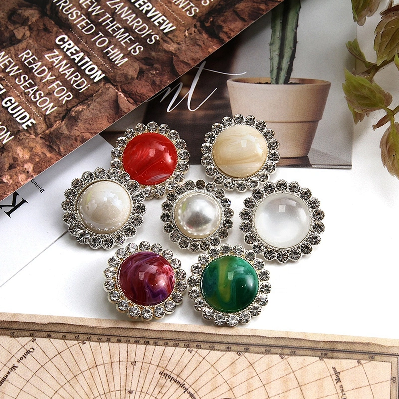 Clothing accessories set diamond buttons, clothing coat accessories buttons wholesale