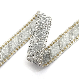 wholesale hot fix tape with rhinestone hot fix trimming chain glitter trim for DIY garment dresses Accessories