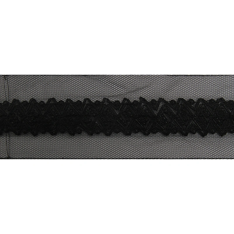 kavatar  wholesale new Handmade Bead lace Embroidered Tulle Trim wedding with Accessories Beads Rhinestones