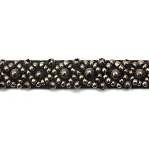 kavatar  wholesale new Handmade Bead lace Embroidered Tulle Trim wedding with Accessories Beads Crystals & Rhinestones