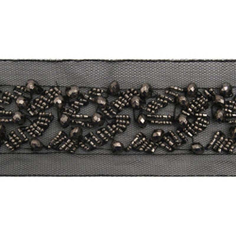 kavatar  wholesale new Handmade Bead lace Embroidered Tulle Trim wedding with Accessories Beads Crystals & Rhinestones