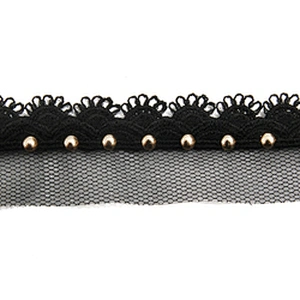 Wholesale 2.7cm Size Studs trim ribbon diy handmade costume dress sewing bead lace trim Design Rivets Trims