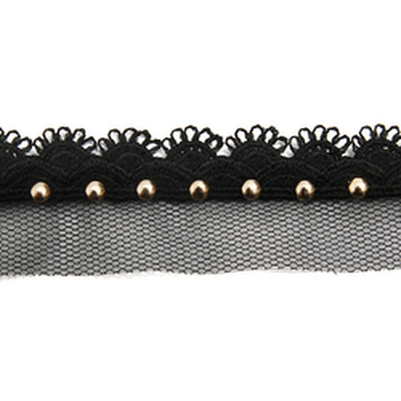 Wholesale 2.7cm Size Studs trim ribbon diy handmade costume dress sewing bead lace trim Design Rivets Trims