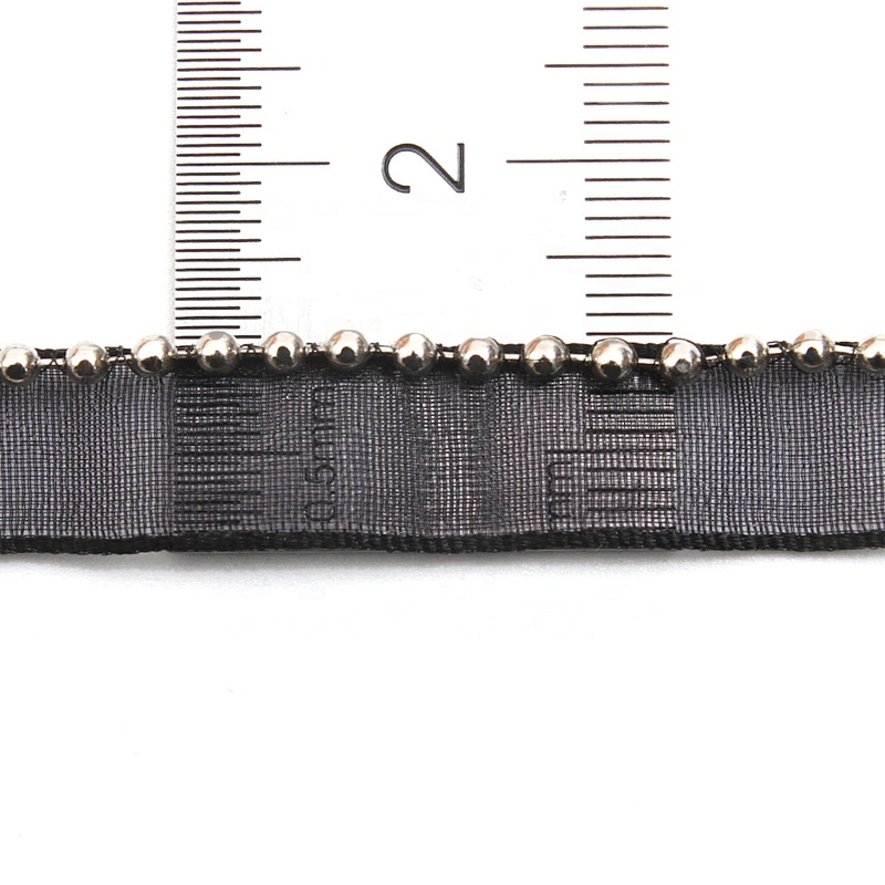Wholesale Chain lace trim beaded 1.1 cm Sew-On lace trim Polyester net mesh Lace trimmings for clothes  Accessories