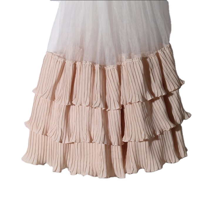 White Mesh Fabric And Ruffle Trim For Clothing