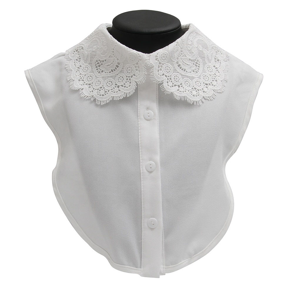 Autumn summer winter shirt collar versatile Korean shirt lace floral false collar