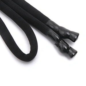 Wholesale  Cords Polyester Garment Drawstring rope Hoodie Rope flat rope Custom Garment Accessories Fashion Silicone End Tips