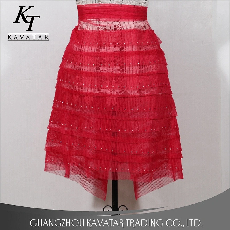 Wholesale Luxury Ruffles Layered Mesh Sequin Pink Lace fabrics For Bridal Dress african lace fabric