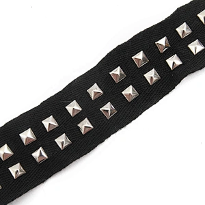 Studs trim ribbon diy handmade costume dress Shoelace Net Cord Sewing Garment Accessories trim Design Rivets Trims