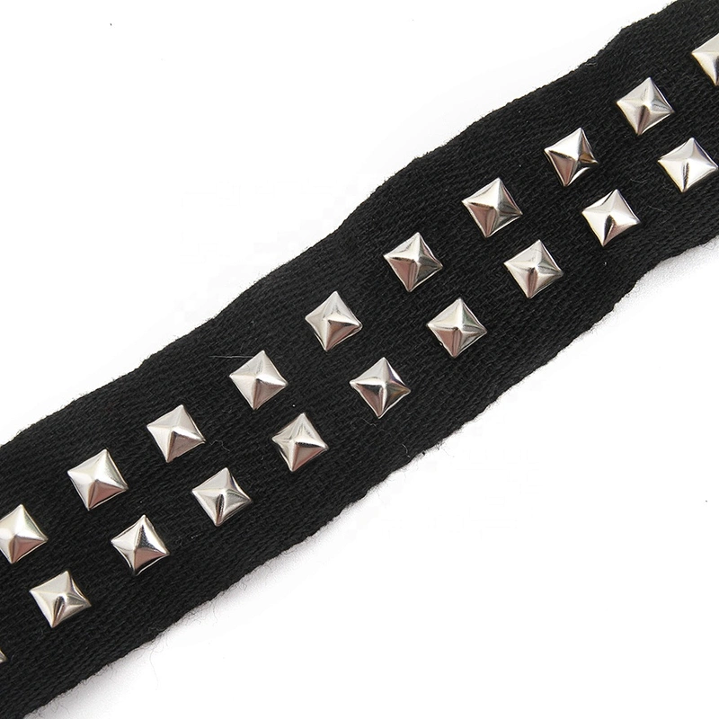 Studs trim ribbon diy handmade costume dress Shoelace Net Cord Sewing Garment Accessories trim Design Rivets Trims