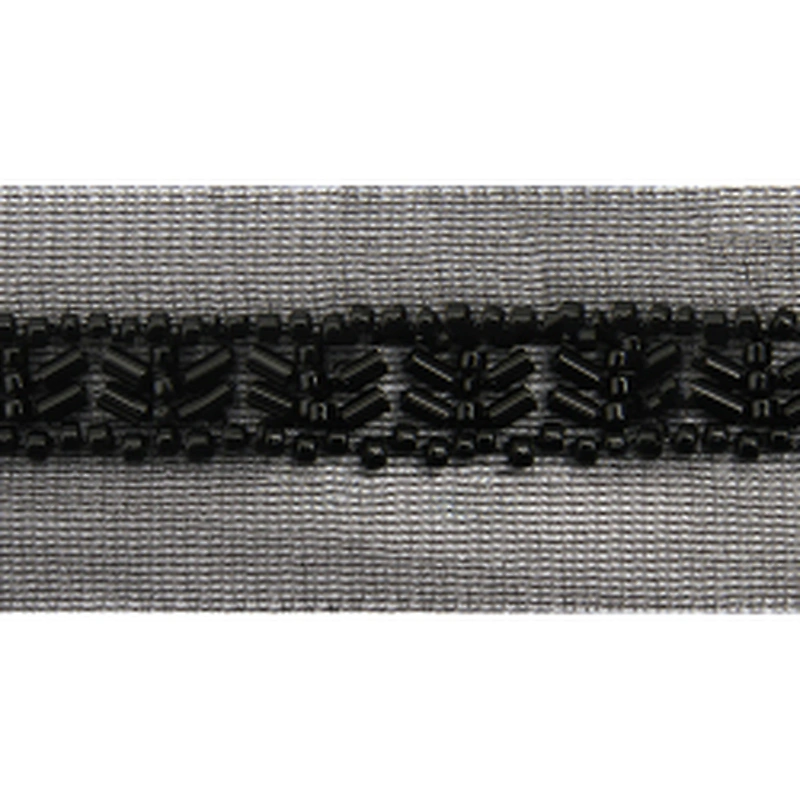 Wholesale Embroidery beaded lace trim 3.8 cm Mesh fabric lace trims beautiful Accessories for dress 3D wedding Designer