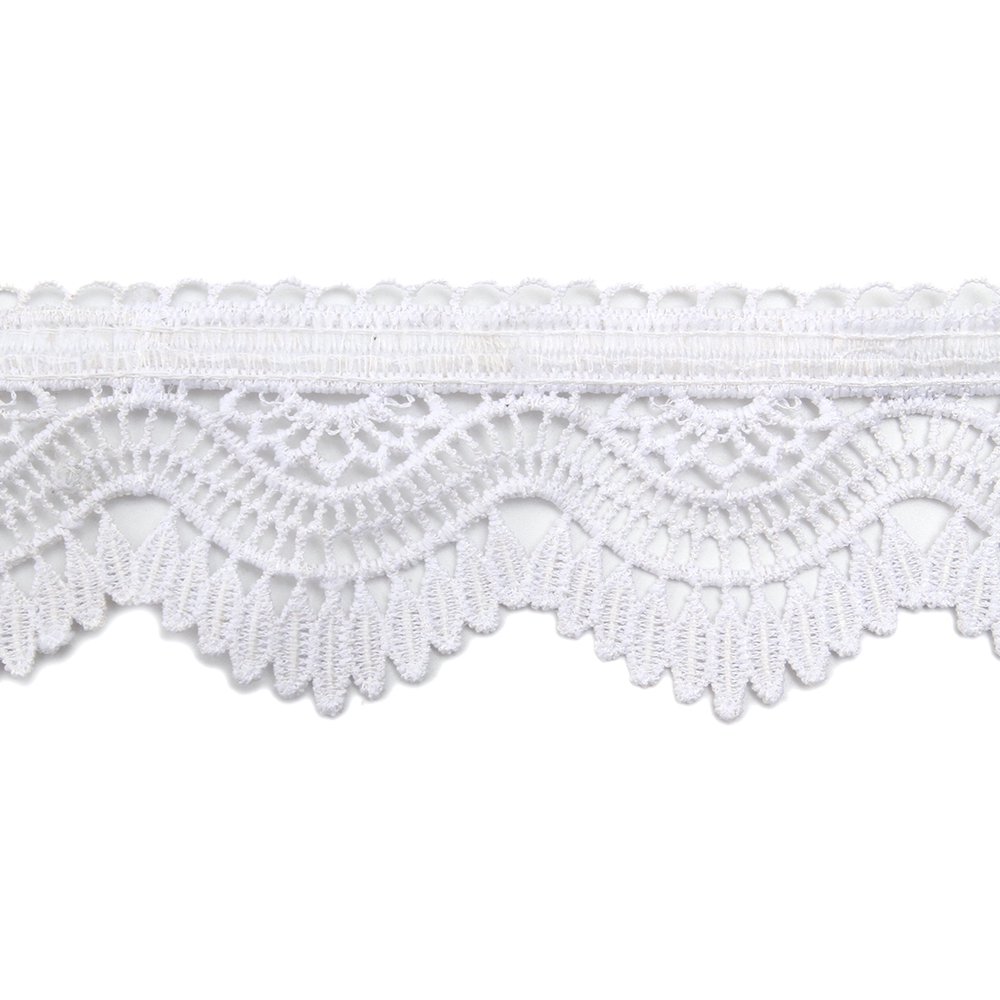 Wholesale sequins Lace Trim Water soluble lace white bridal lace trim Embroidery Sequin Tape For Dress cheap