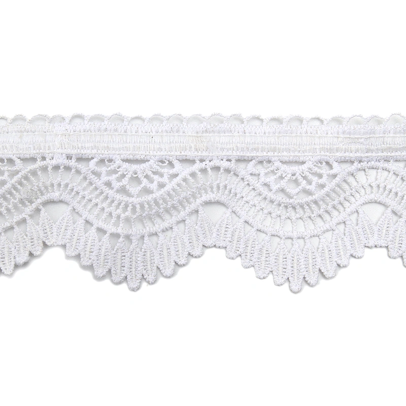 Wholesale sequins Lace Trim Water soluble lace white bridal lace trim Embroidery Sequin Tape For Dress cheap