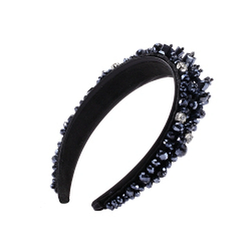 wholesale bling bling glitter rhinestone bead headband pressure lady temperament Korea hair band luxury headbands for women