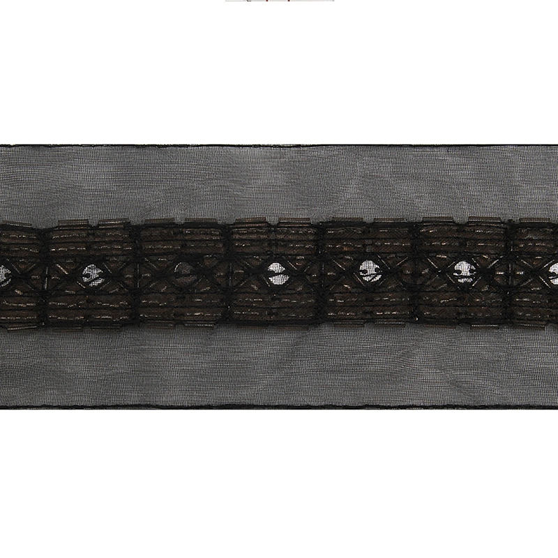 kavatar  wholesale new Handmade Bead lace Embroidered Tulle Trim wedding with Accessories Beads Rhinestones