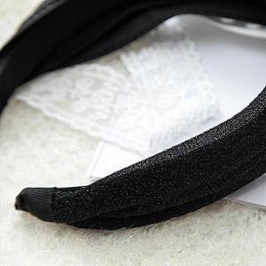 European, American and Korean winter black hair band fashion street photography retro headband