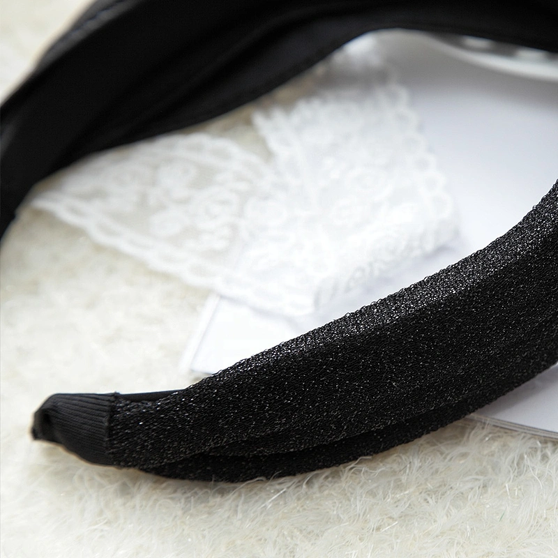 European, American and Korean winter black hair band fashion street photography retro headband