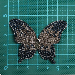 Best-selling clothing shoes and hats clothing accessories rhinestone butterfly pattern rhinestone beaded patches sew patches sal