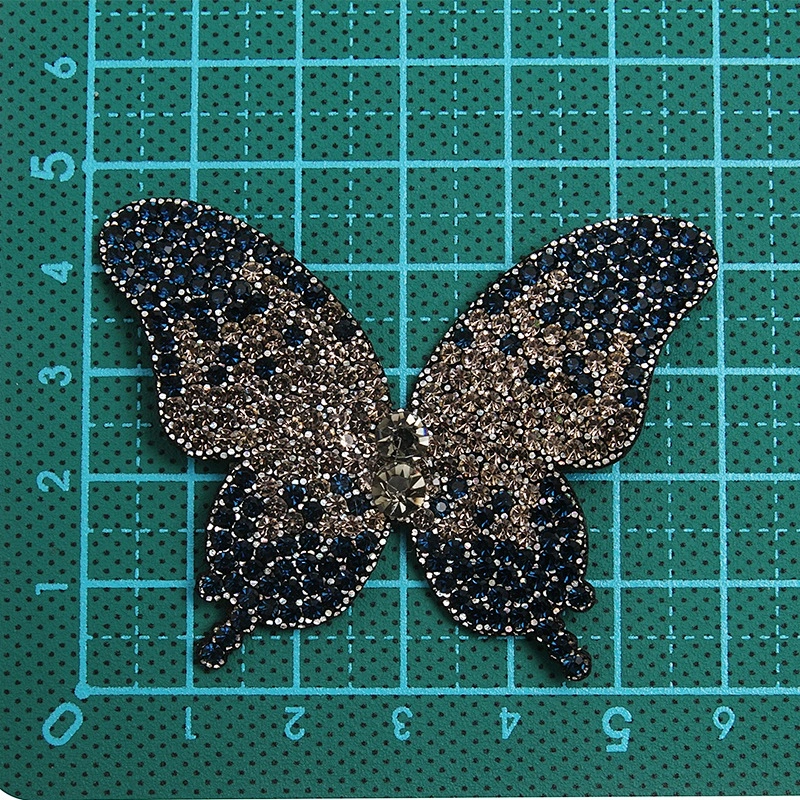 Best-selling clothing shoes and hats clothing accessories rhinestone butterfly pattern rhinestone beaded patches sew patches sal