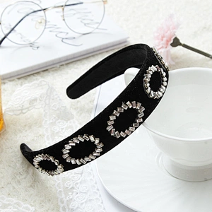 American style diamond monochrome hair band, web celebrity street party fashion hair band, hair accessories