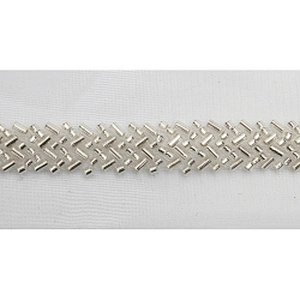 wholesale Embroidery beaded lace trim 3.9 cm Mesh fabric lace trims beautiful Accessories for dress 3D wedding Designer