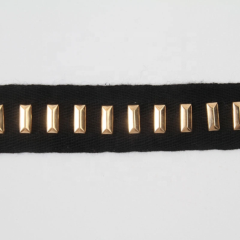 Golden beaded ribbon balck trim lace trim ribbon handmade beads lace sew on Clothes Design Lace Trims