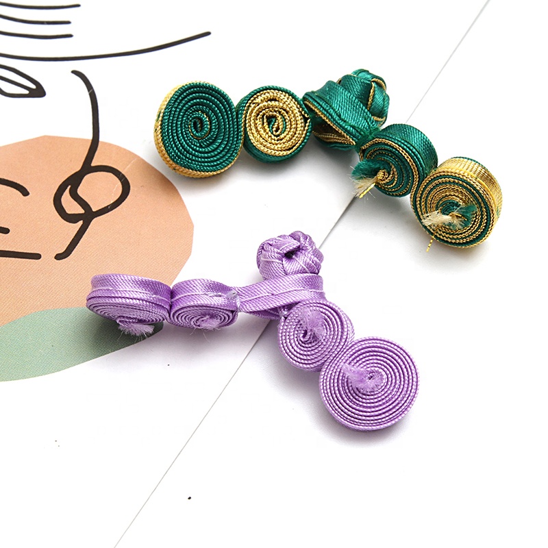 Chinese knot button frog closure Color classical hand-made clothing Qipao plate button custom clothing accessories decoration