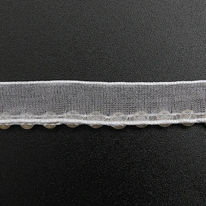 Wholesale Chain lace trim rhinestone 1.2 cm Sew-On lace trim Polyester net mesh Lace trimmings wedding for clothes  Accessories