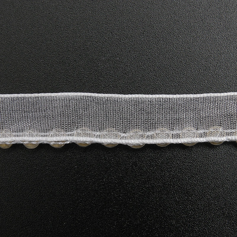 Wholesale Chain lace trim rhinestone 1.2 cm Sew-On lace trim Polyester net mesh Lace trimmings wedding for clothes  Accessories