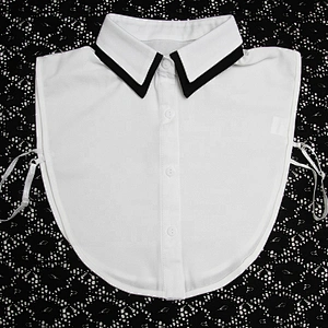 Korean version versatile black and white false collar shirt false collar women's clothing accessories shawl cravat