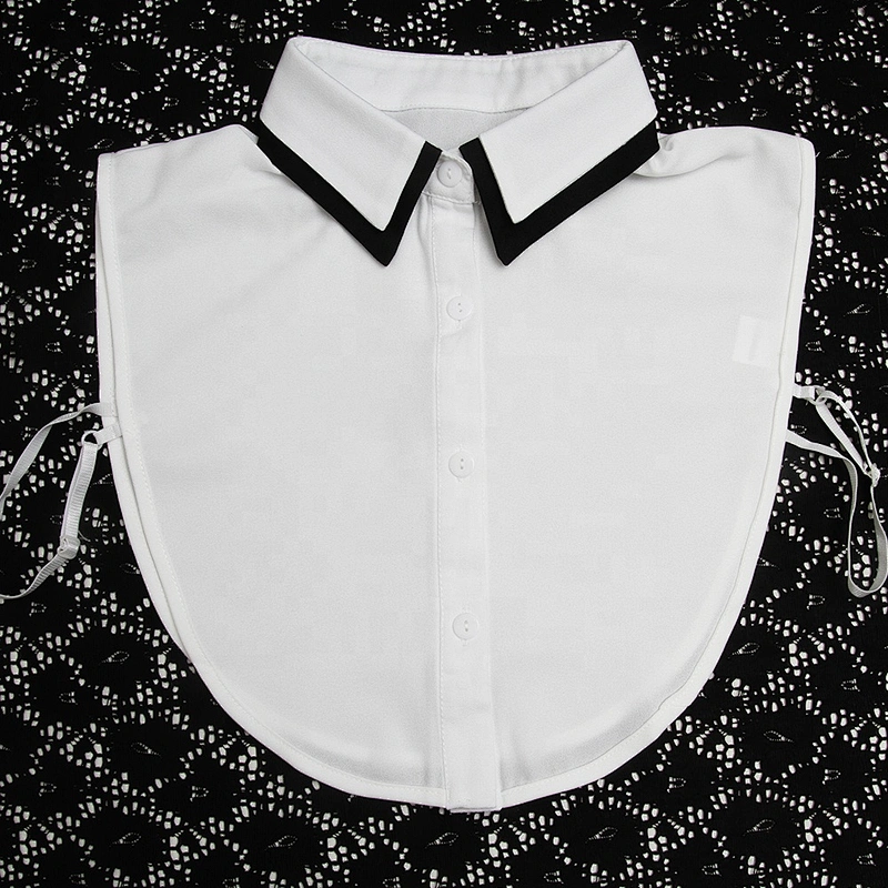 Korean version versatile black and white false collar shirt false collar women's clothing accessories shawl cravat