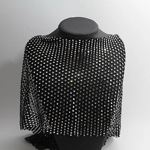 Kavatar mesh for rhinestones point back rhinestone mesh trimming in Rhinestones Fabric fashion Sew-on for  shoes clothing