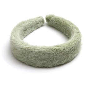 Factory sells colorful hair plush tie elastic creative fluffy fashion hair hoop woman hairband girls headbands fur headband