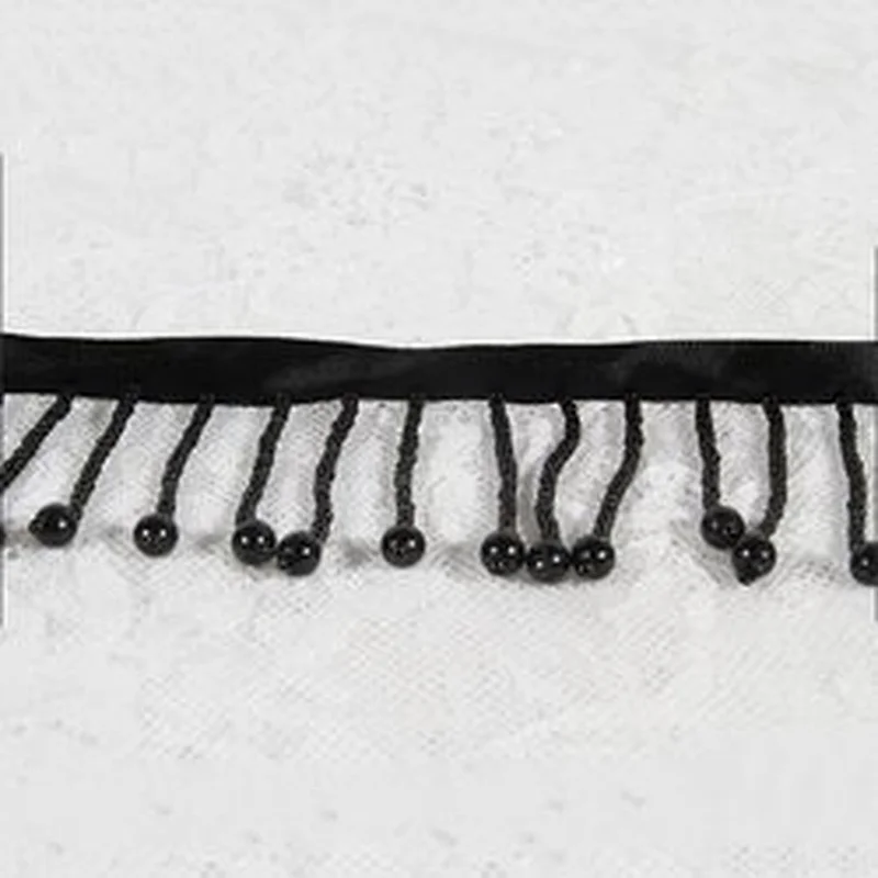 Hot sale fashionable garment long tassel pom pom trim