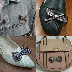 Best-selling clothing shoes and hats clothing accessories rhinestone butterfly pattern beads applique patch
