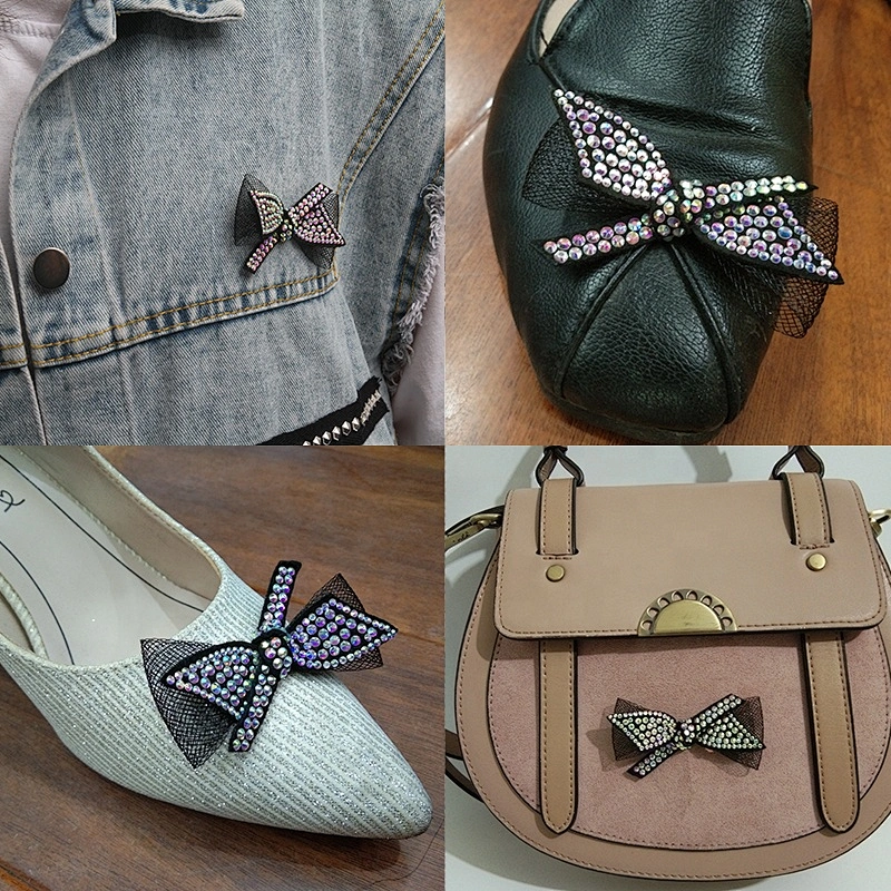 Best-selling clothing shoes and hats clothing accessories rhinestone butterfly pattern beads applique patch