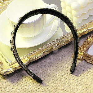 Headbands for women 2020 headbands with buttons hair accessories wholesale  rhinestone  headband