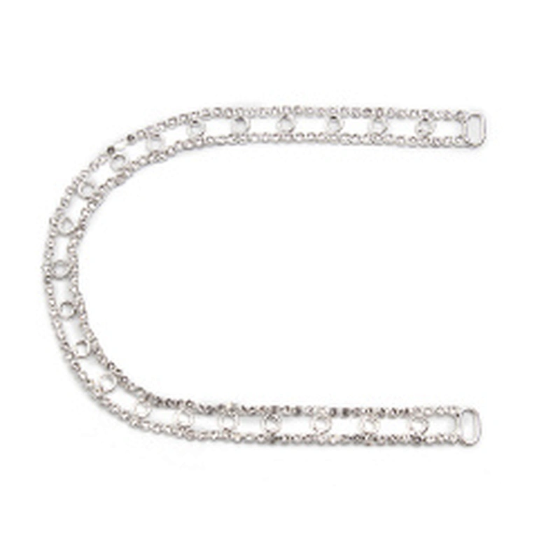 Wholesale Women Evening Party Dress Camisole  Plated tassel fringe alloy Rhinestone Chain Trim Bra Crystal Shoulder Strap