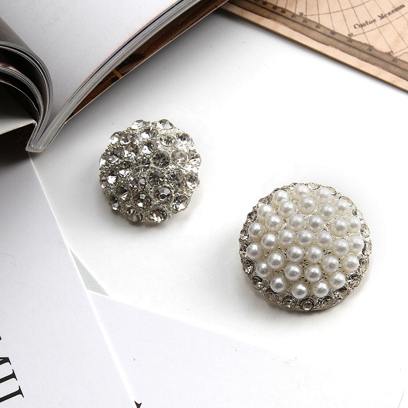 Coat buttons,New rhinestone buttons crystal pearl clothing diamond buttons,brooch