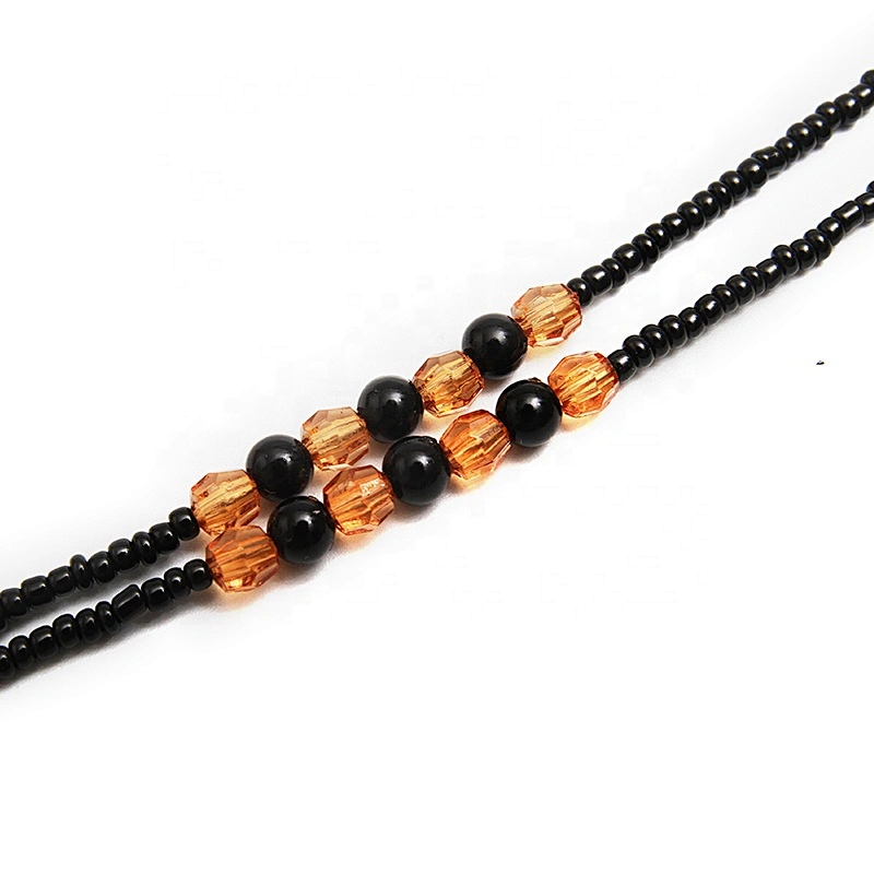 The latest trend of face masking rope custom eyewear rope string necklace beaded clothing ribbon