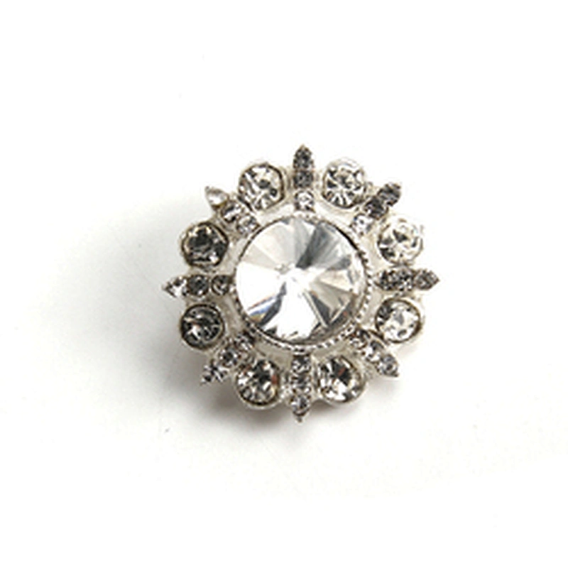 Korean version of clothing rhinestone buttons new rhinestone buttons crystal pearl clothing accessories wholesale buttons