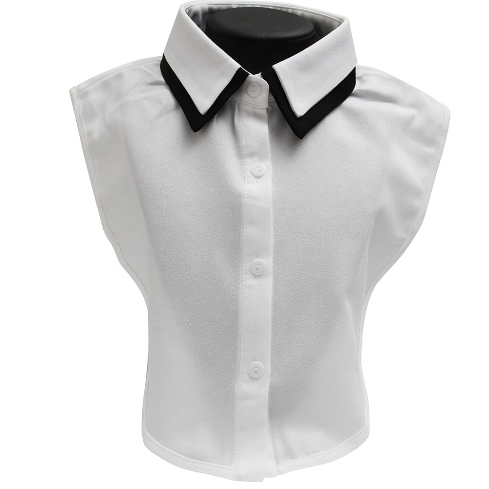 Korean version versatile black and white false collar shirt false collar women's clothing accessories shawl cravat