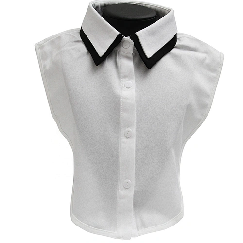 Korean version versatile black and white false collar shirt false collar women's clothing accessories shawl cravat