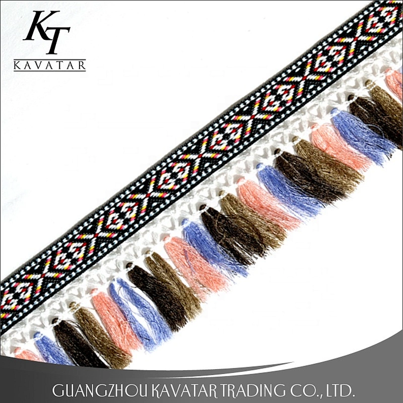 Fashion Colorful Shoes Curtain Tassel Trimming
